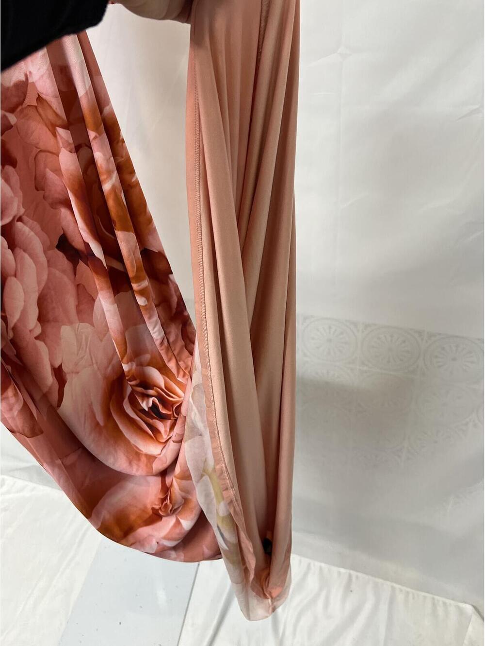 AFRM Thelma Dress in Peach Roses - Picture 9 of 9